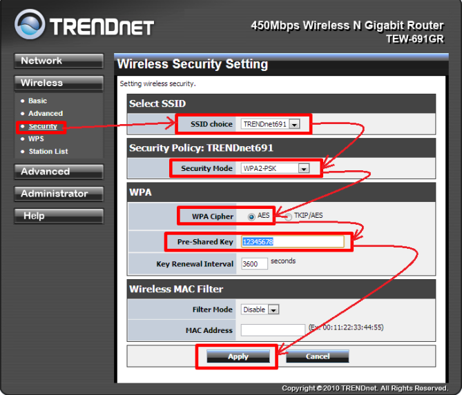 Настройка роутера trendnet tew 691gr