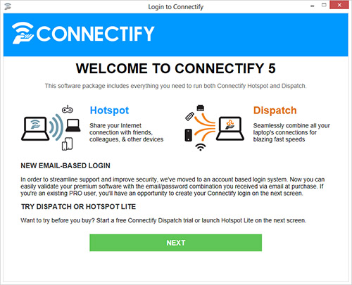 Программа Connectify для раздачи Wi-Fi с ноутбука
